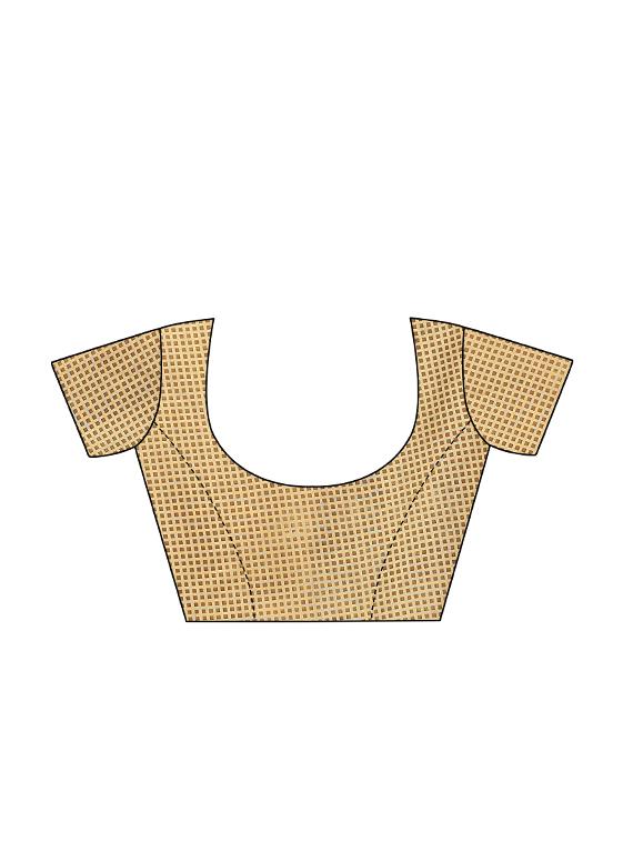 geometric bhagalpuri saree with blouse - 16655964 - Zoom Image - 3