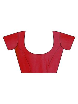 bordered banarasi saree with blouse - 16656002 - Standard Image - 3