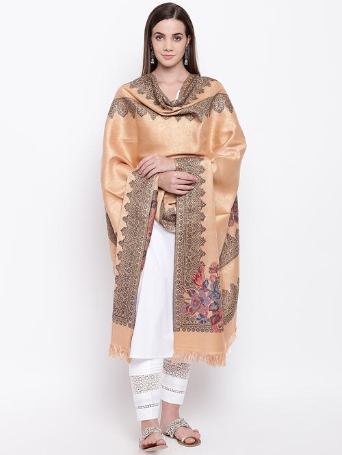 printed woolen shawl - 16656607 - Standard Image - 1