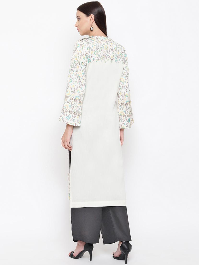 printed woolen kurta - 16656722 - Zoom Image - 3