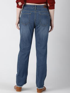 high rise distressed jeans - 16656732 - Standard Image - 3