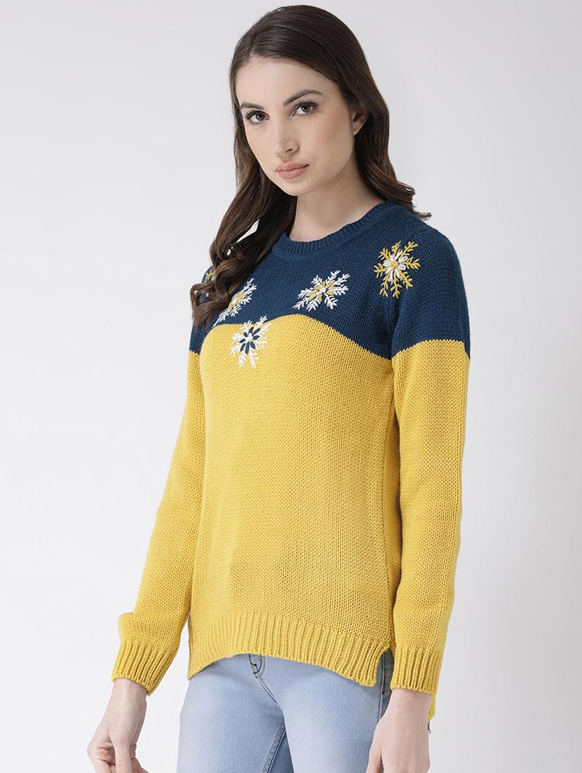 crew neck color block pullover - 16657510 - Zoom Image - 3
