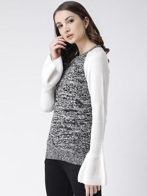 raglan sleeved melange pullover - 16657511 - Standard Image - 3