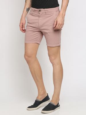 pink solid shorts - 16657590 - Standard Image - 3