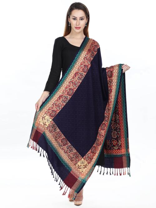 blue fringed hem stole - 16657749 - Very Small Image - 1