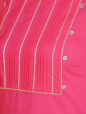 gota patti straight kurta with pant set - 16657900 - Standard Image - 6