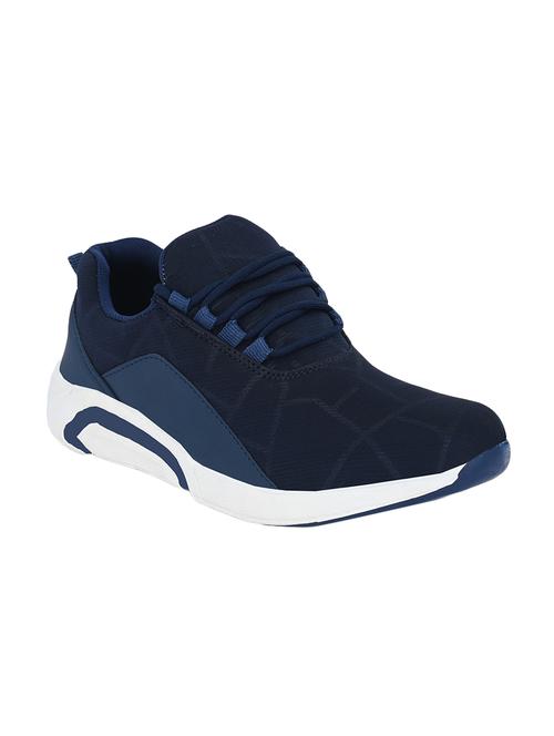blue fabric lace up sport shoes - 16658125 - Standard Image - 1