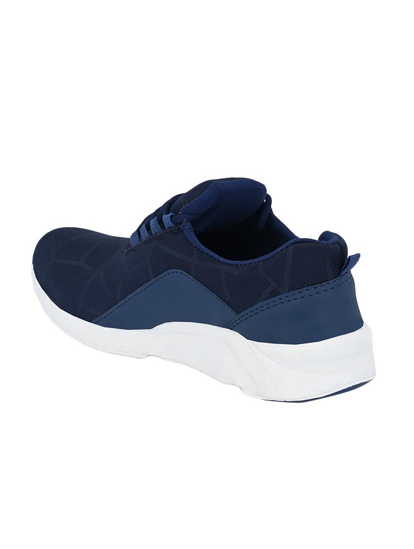 blue fabric lace up sport shoes - 16658125 - Zoom Image - 3