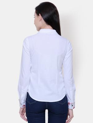long sleeved embroidered detail shirt - 16658142 - Standard Image - 3