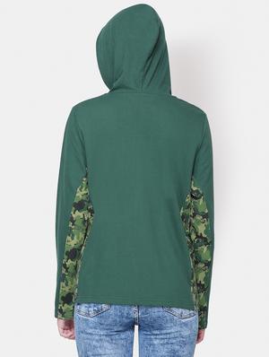 hooded neck solid jacket - 16658146 - Standard Image - 3