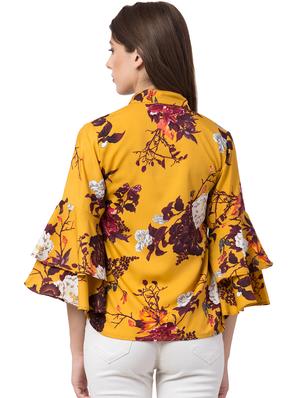 bell sleeved floral top - 16658259 - Standard Image - 3