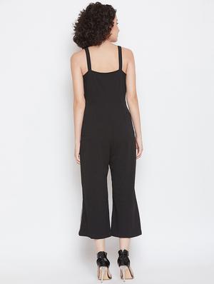 square neck side tapping jumpsuit - 16658305 - Standard Image - 3