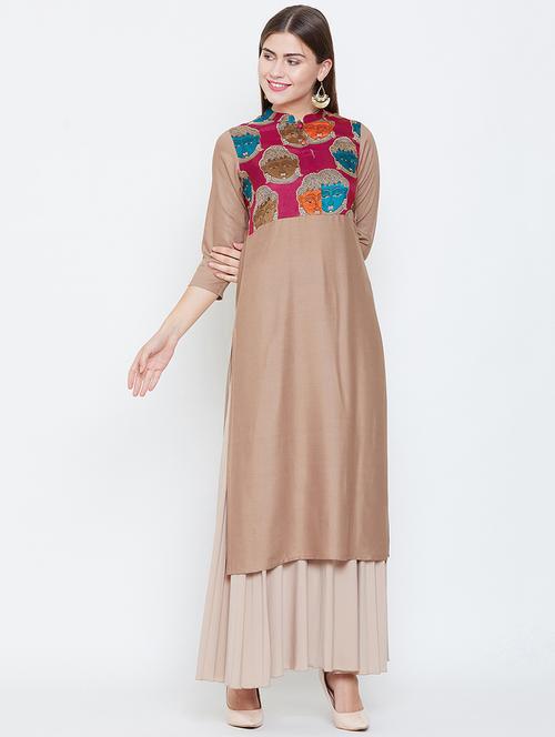 kalamkari staright kurta - 16658394 - Standard Image - 1