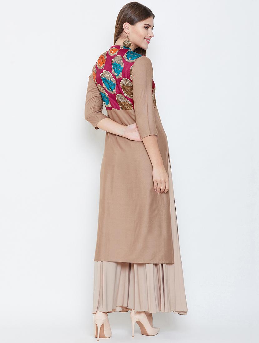 kalamkari staright kurta - 16658394 - Zoom Image - 3