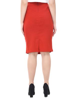 high rise solid pencil skirt - 16659887 - Standard Image - 3