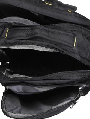 black polyester backpack - 16660138 - Standard Image - 3