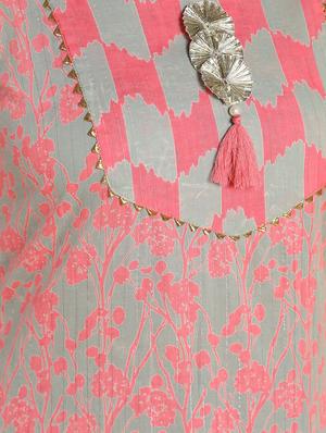 gota tassels kurta palazzo set - 16660351 - Standard Image - 6