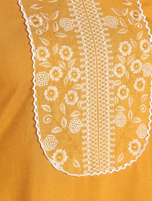 embroidered a-line kurta - 16660356 - Standard Image - 6