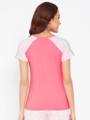 raglan sleeved quirky tee - 16660649 - Standard Image - 3