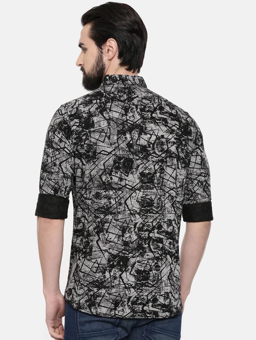 black printed casual shirt - 16661101 - Zoom Image - 3