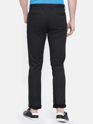 dark blue cotton blend chinos casual trousers - 16661121 - Standard Image - 3