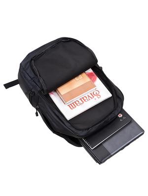 black cotton polyester blend backpack - 16661749 - Standard Image - 3