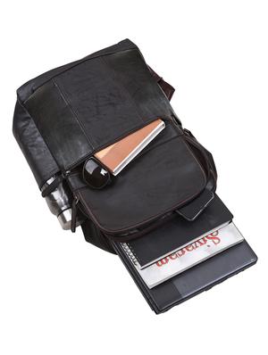 brown leatherette backpack - 16661751 - Standard Image - 3