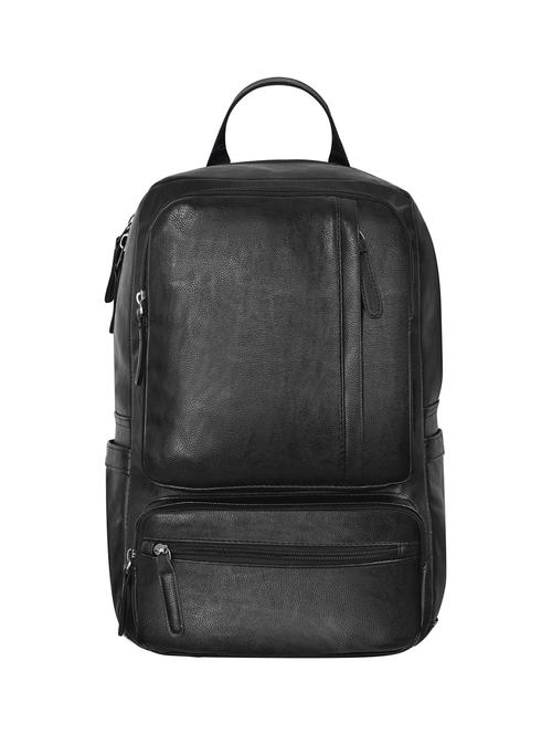 black leatherette backpack - 16661752 - Standard Image - 1