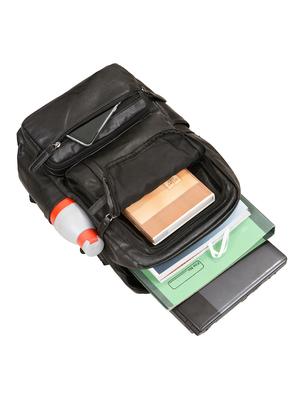 black leatherette backpack - 16661752 - Standard Image - 3