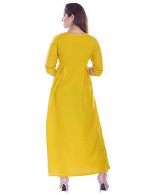 solid embroidered a-line dress - 16662114 - Standard Image - 3