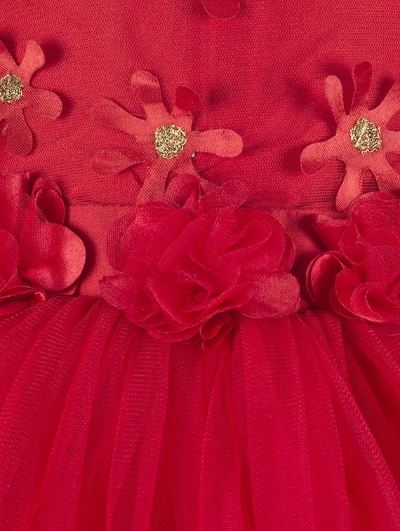 red polyester frock - 16662125 - Zoom Image - 3