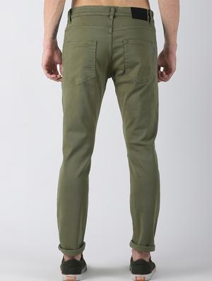 green plain denim jeans - 16662257 - Standard Image - 3
