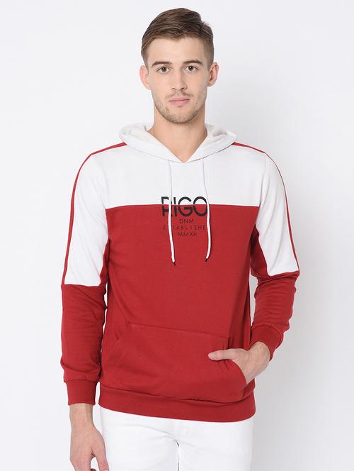 red color block sweatshirt - 16662739 - Very Small Image - 1