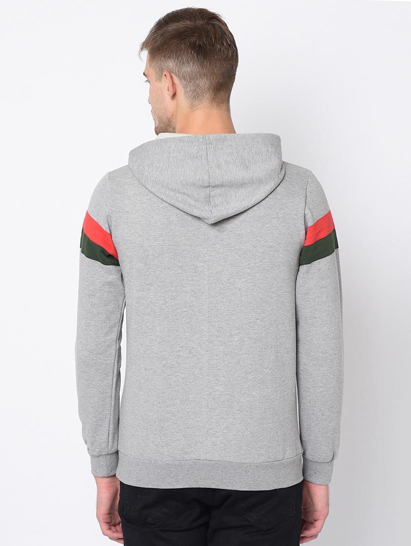 grey printed taped sweatshirt - 16662744 - Zoom Image - 3