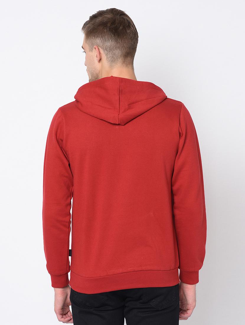 red solid sweatshirt - 16662754 - Zoom Image - 3