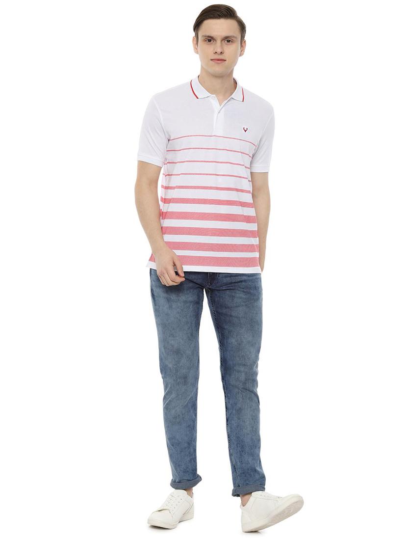 white striped polo t-shirt - 16663507 - Zoom Image - 3
