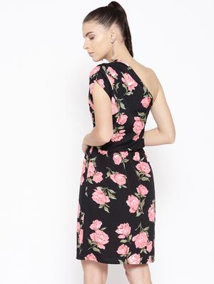 single shoulder floral blouson dress - 16663610 - Standard Image - 3