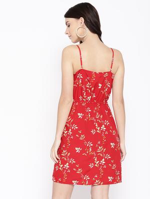 cami neck twist detail a-line dress - 16663611 - Standard Image - 3