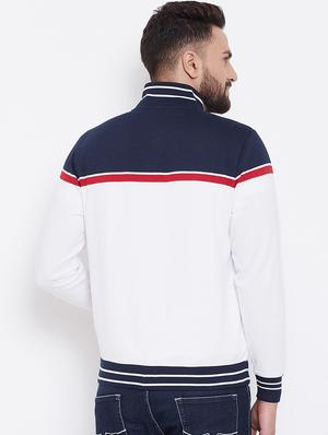 white color block sweatshirt - 16663718 - Standard Image - 3