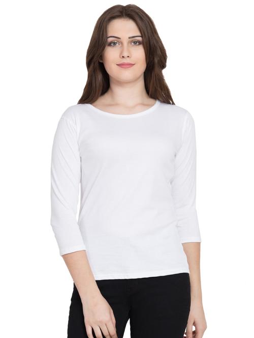 round neck solid tee - 16663947 - Standard Image - 1