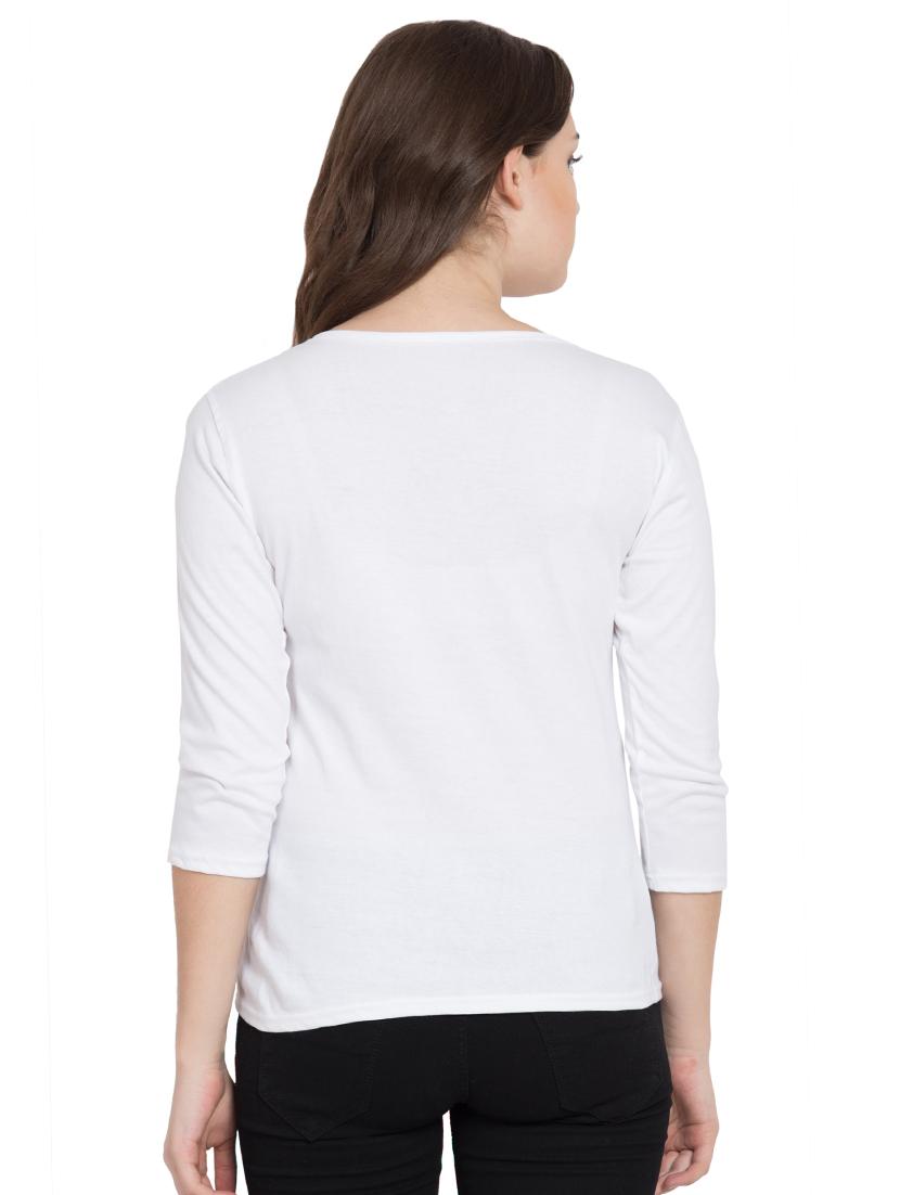 round neck solid tee - 16663947 - Zoom Image - 3