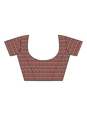 printed patola saree with blouse - 16664053 - Standard Image - 3