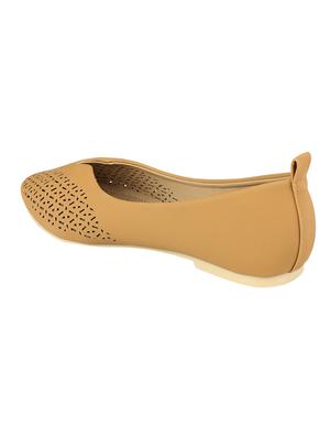 tan slip on ballerinas - 16665772 - Standard Image - 3