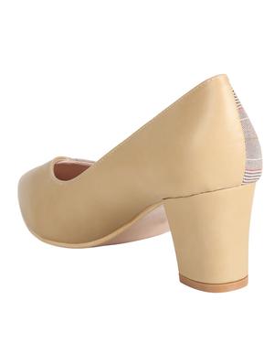 beige slip on pumps - 16665798 - Standard Image - 3
