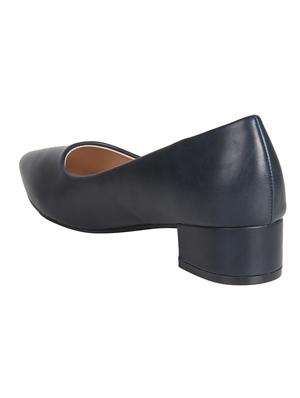 navy slip on pumps - 16665801 - Standard Image - 3