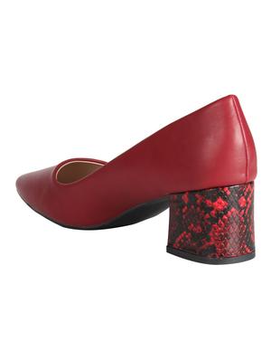 maroon slip on pumps - 16665815 - Standard Image - 3