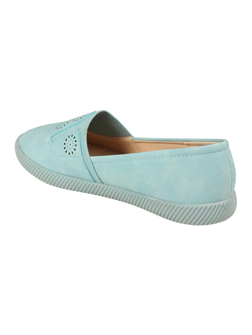 blue slip on casual shoes - 16665831 - Zoom Image - 3