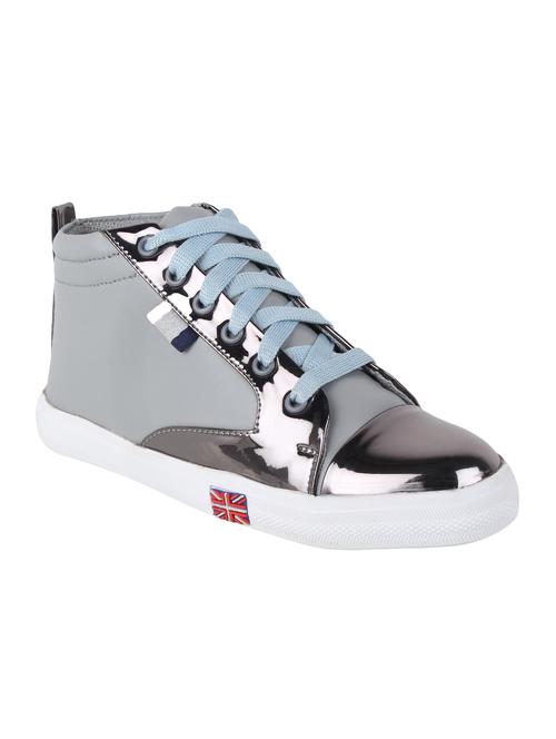 grey lace-up sneakers - 16665874 - Standard Image - 1