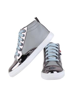grey lace-up sneakers - 16665874 - Standard Image - 3