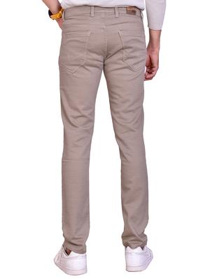 beige plain denim jeans - 16666192 - Standard Image - 3